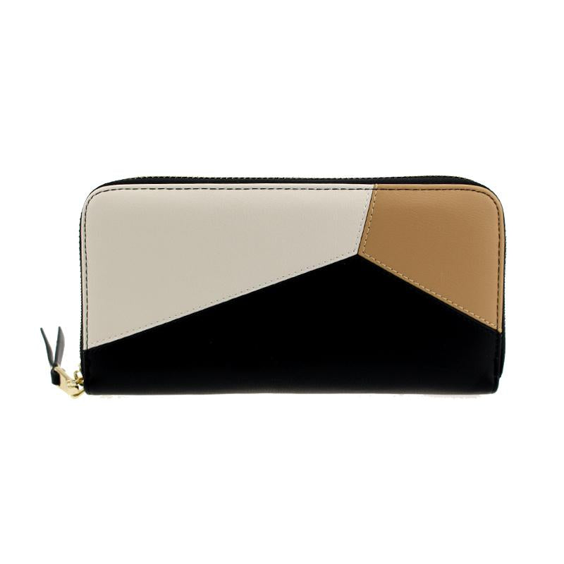 Soft Leather Patchwork Wallet - Exinoz