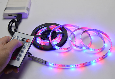 Color Changing LED Strip with Remote Control (5 meters) - Exinoz