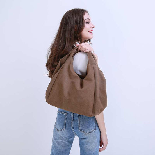 Ivana - Canvas Shoulder Bag - Exinoz