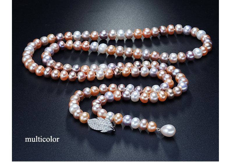 Genuine Freshwater Pearl Long Necklace - Exinoz