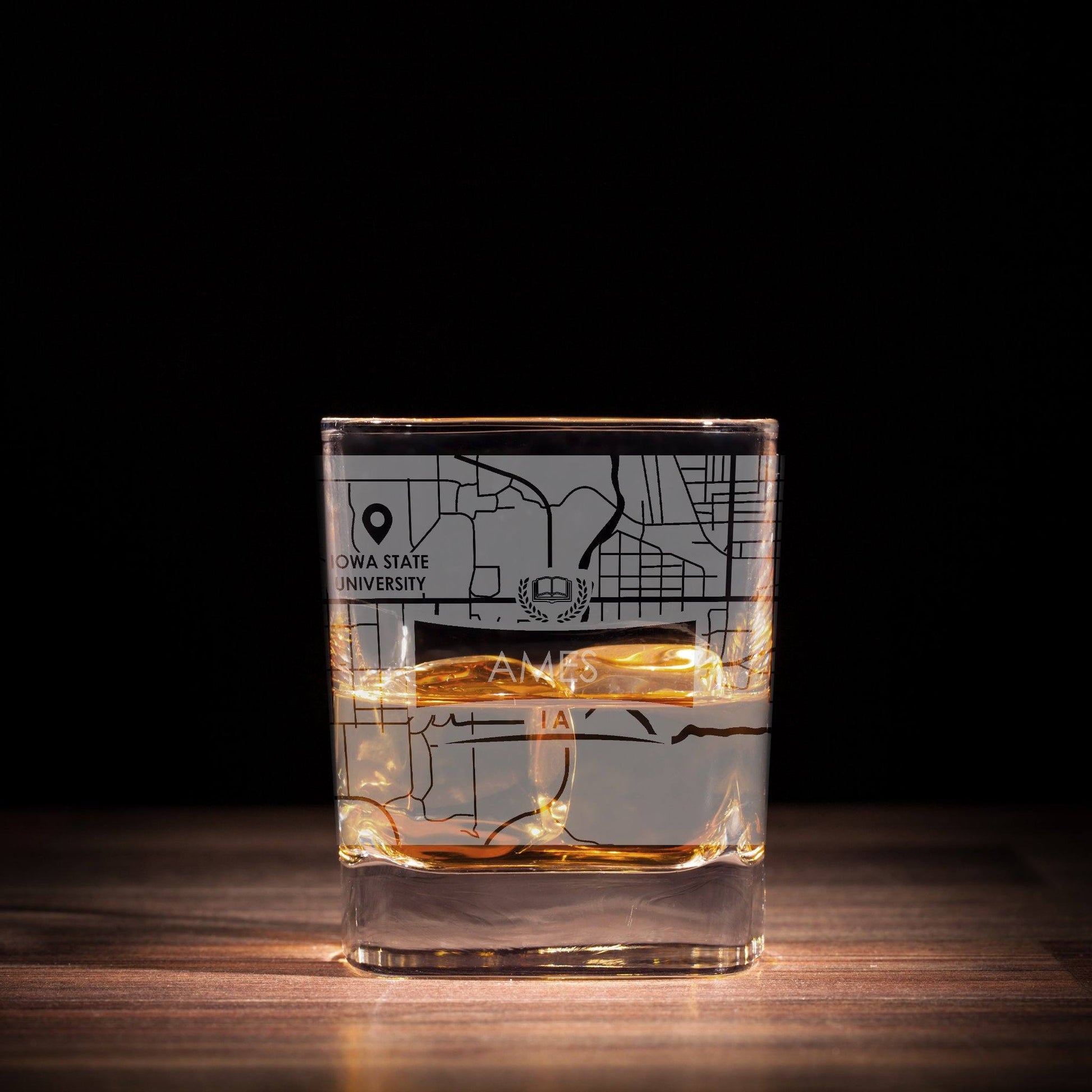 ETCHED CITY MAP GLASSES ( Set of Two ) - Exinoz