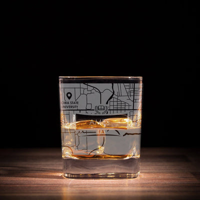 ETCHED CITY MAP GLASSES ( Set of Two ) - Exinoz