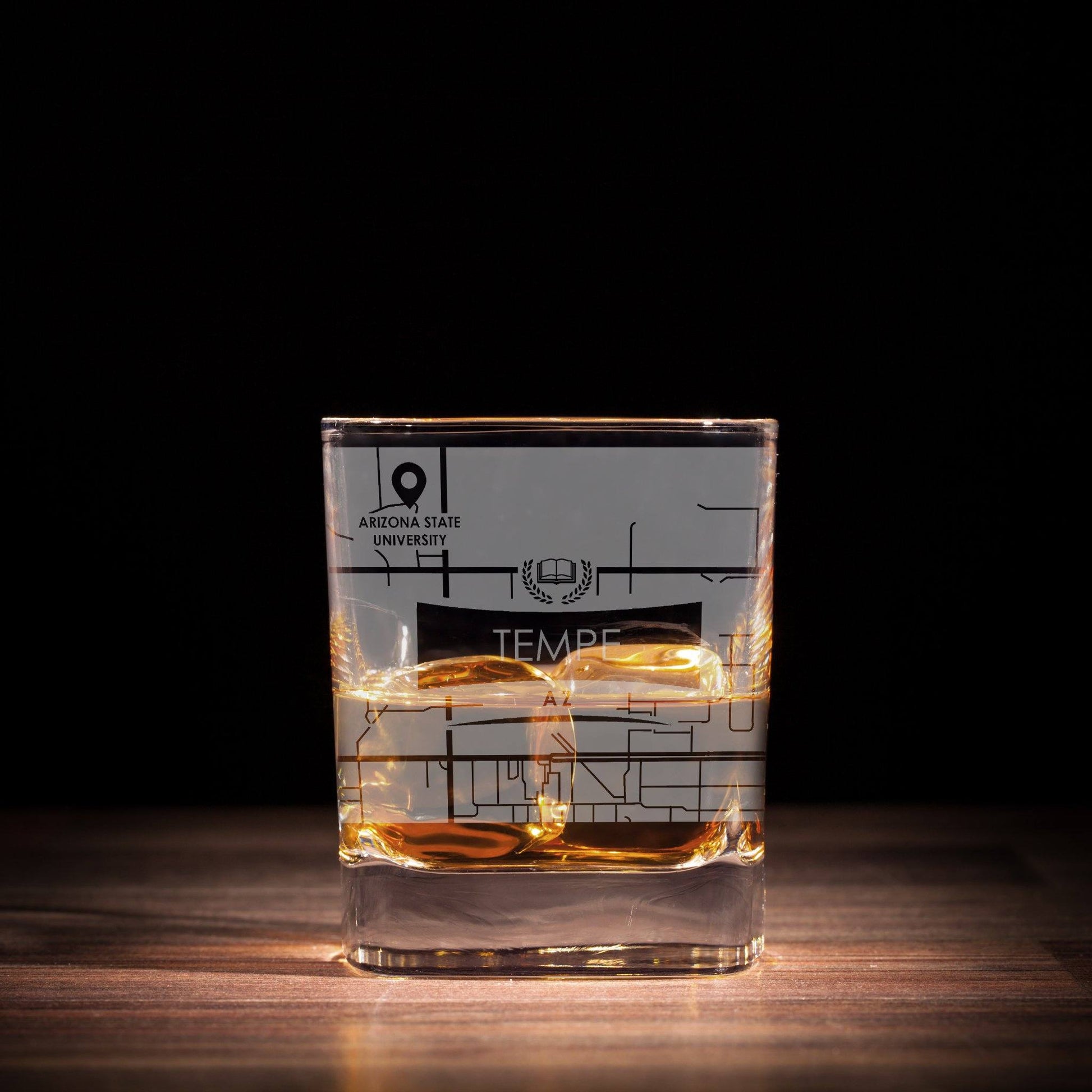 ETCHED CITY MAP GLASSES ( Set of Two ) - Exinoz