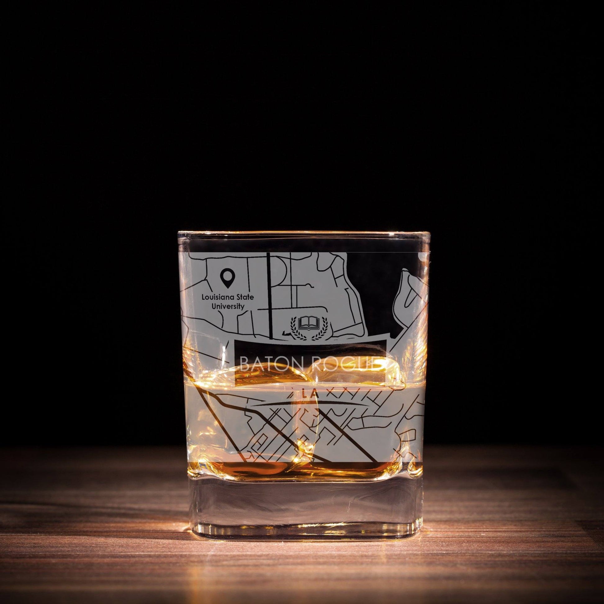 ETCHED CITY MAP GLASSES ( Set of Two ) - Exinoz