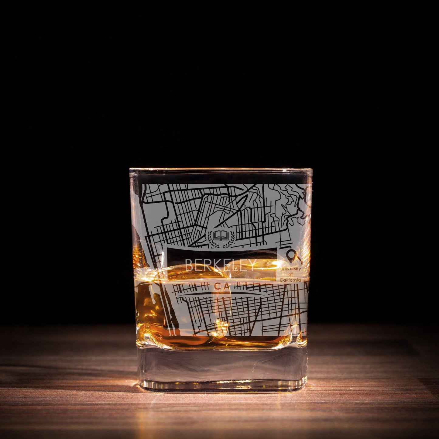ETCHED CITY MAP GLASSES ( Set of Two ) - Exinoz