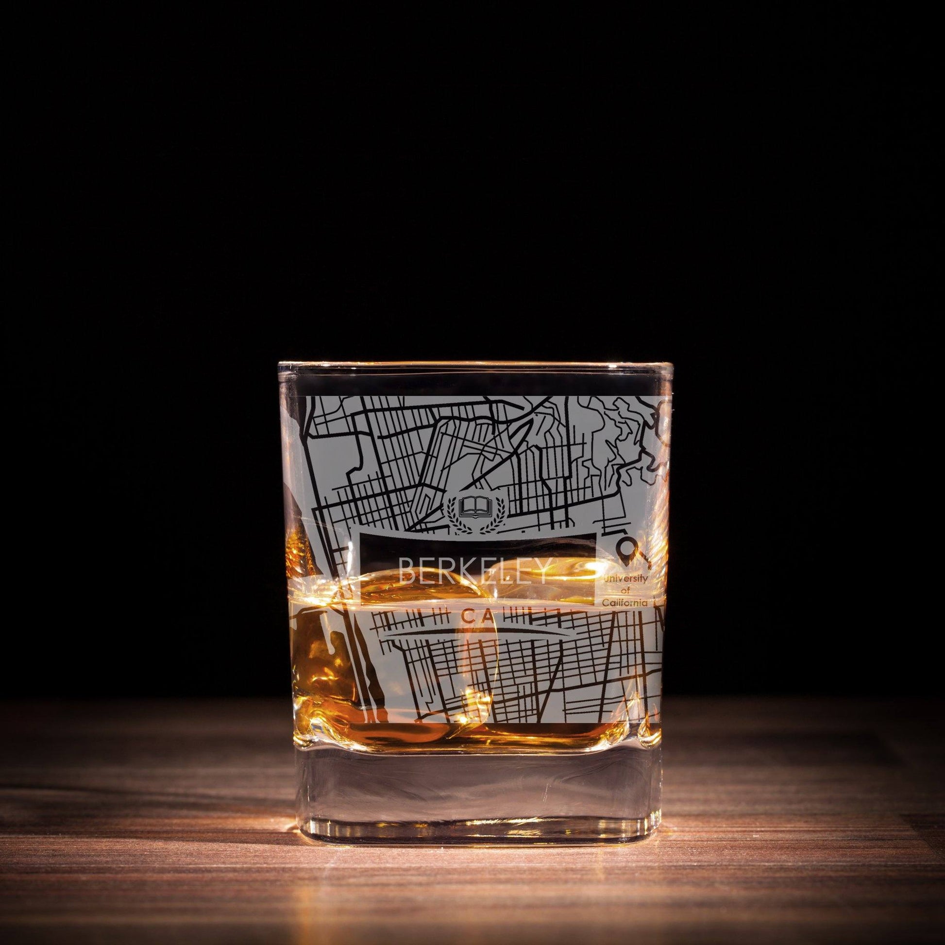 ETCHED CITY MAP GLASSES ( Set of Two ) - Exinoz