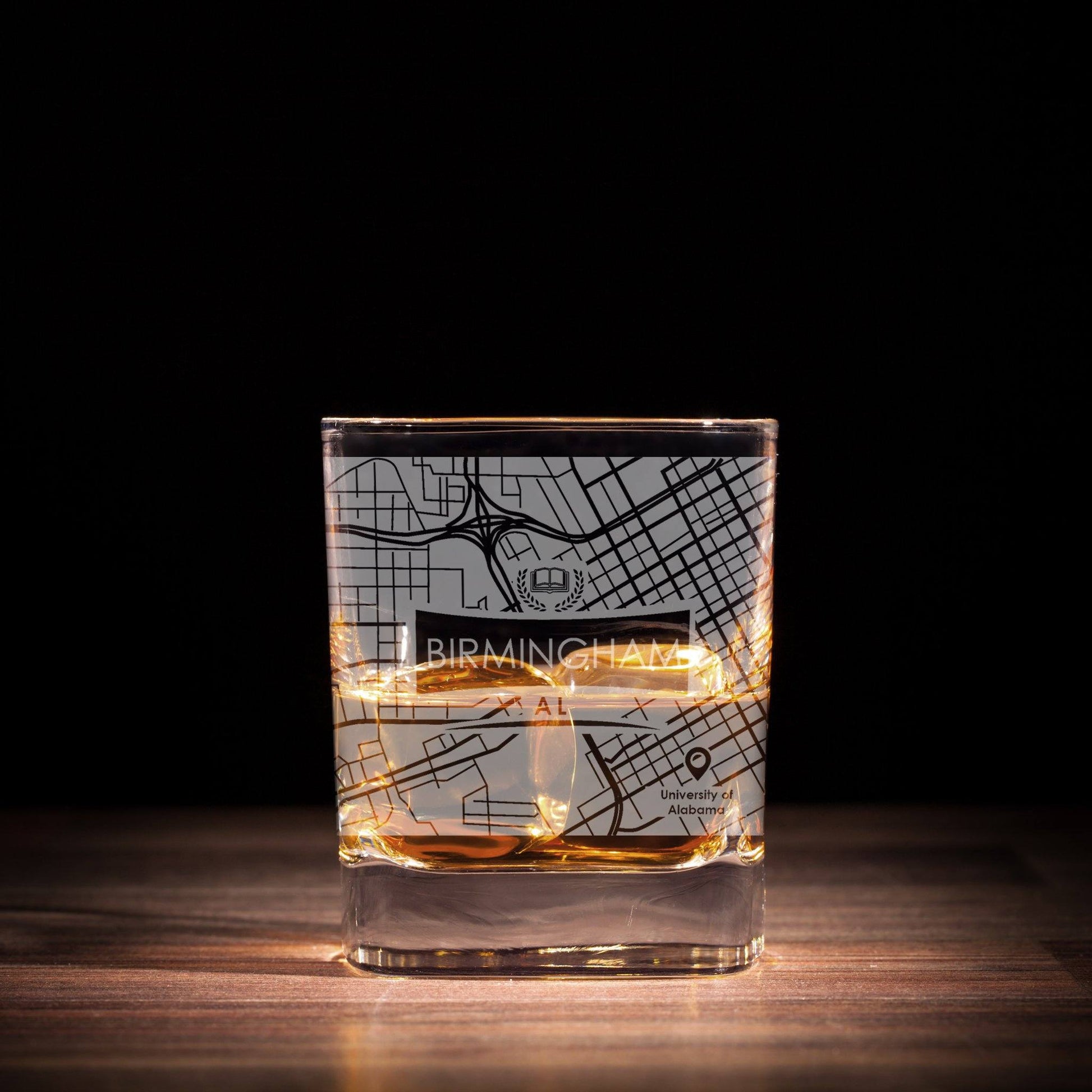 ETCHED CITY MAP GLASSES ( Set of Two ) - Exinoz