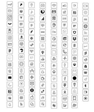 Apple iOS 14 Custom Icons Pack