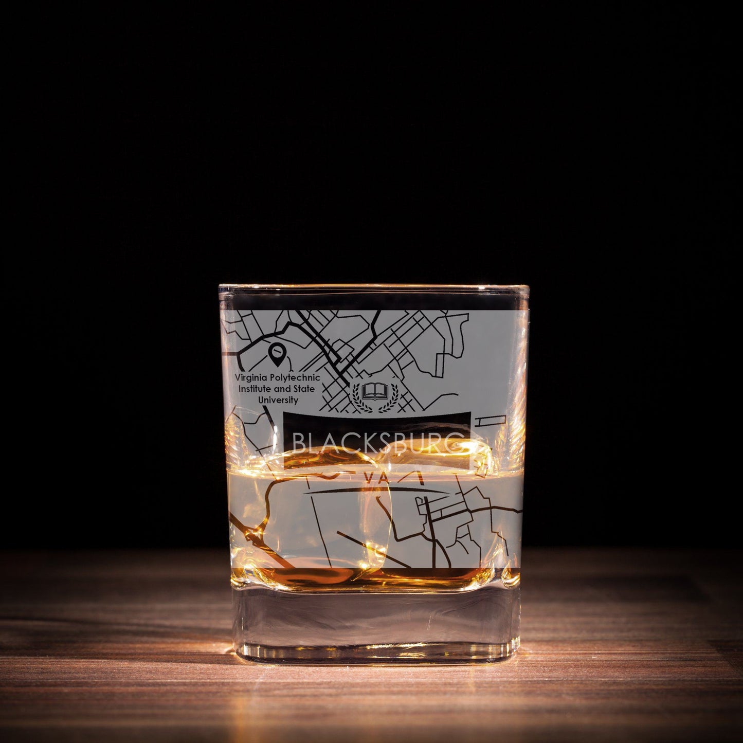ETCHED CITY MAP GLASSES ( Set of Two ) - Exinoz