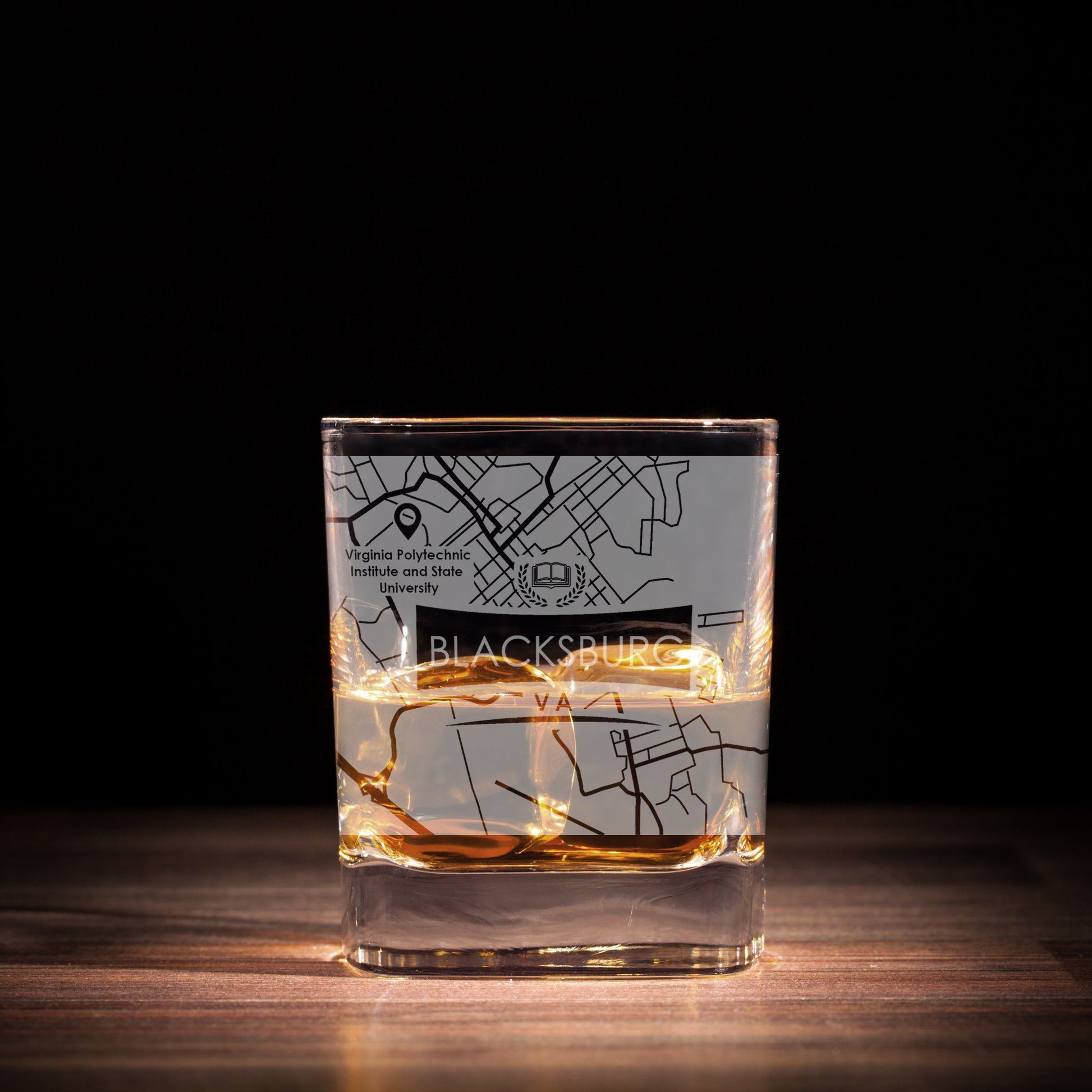 ETCHED CITY MAP GLASSES ( Set of Two ) - Exinoz