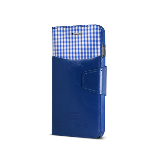 iPhone 6 / iPhone 6S Leather Wallet Case [BLUE] - Exinoz
