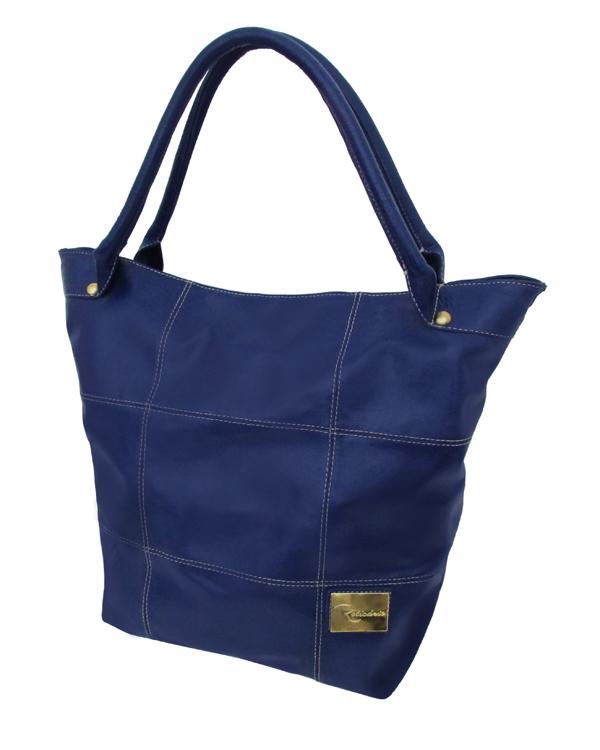 Leather Squares Tote Bag - Exinoz