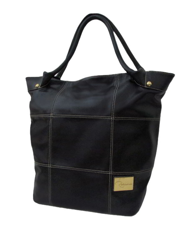 Leather Squares Tote Bag - Exinoz