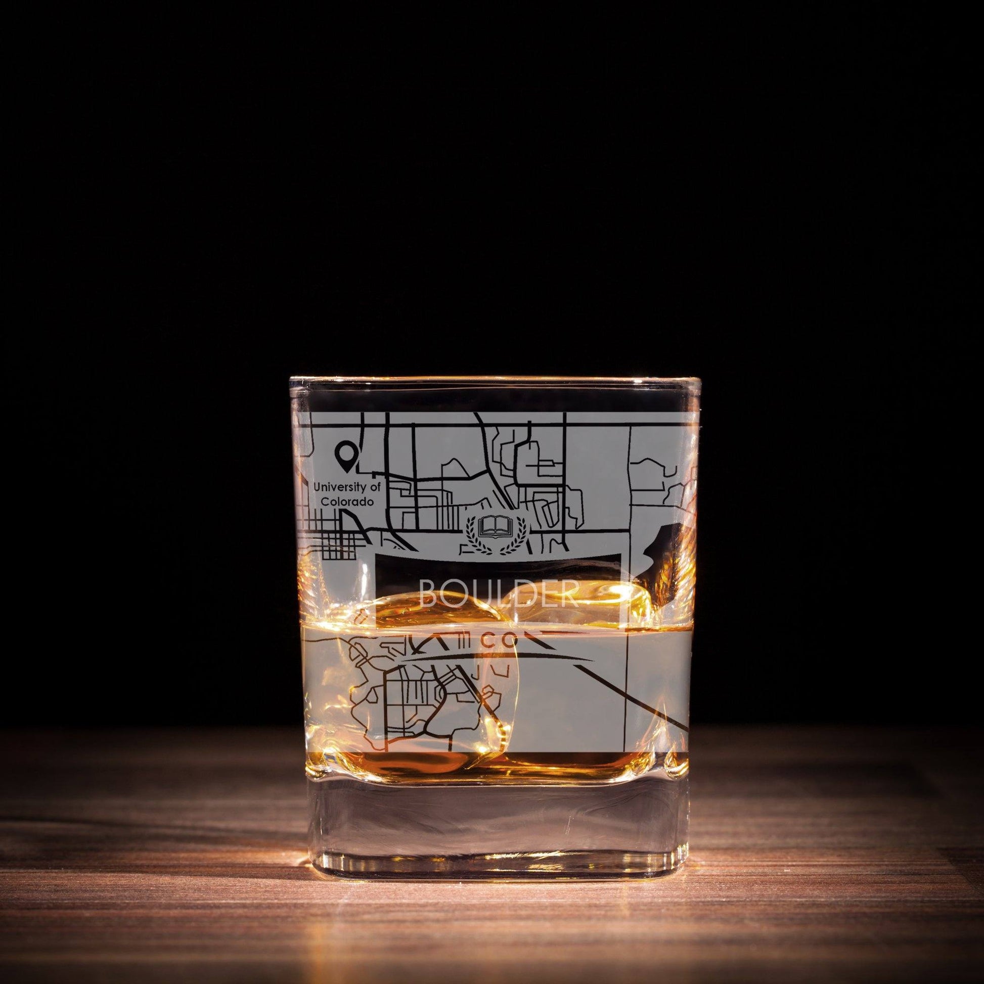 ETCHED CITY MAP GLASSES ( Set of Two ) - Exinoz