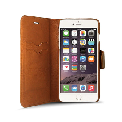 iPhone 6 / iPhone 6S Leather Wallet Case [BROWN] - Exinoz