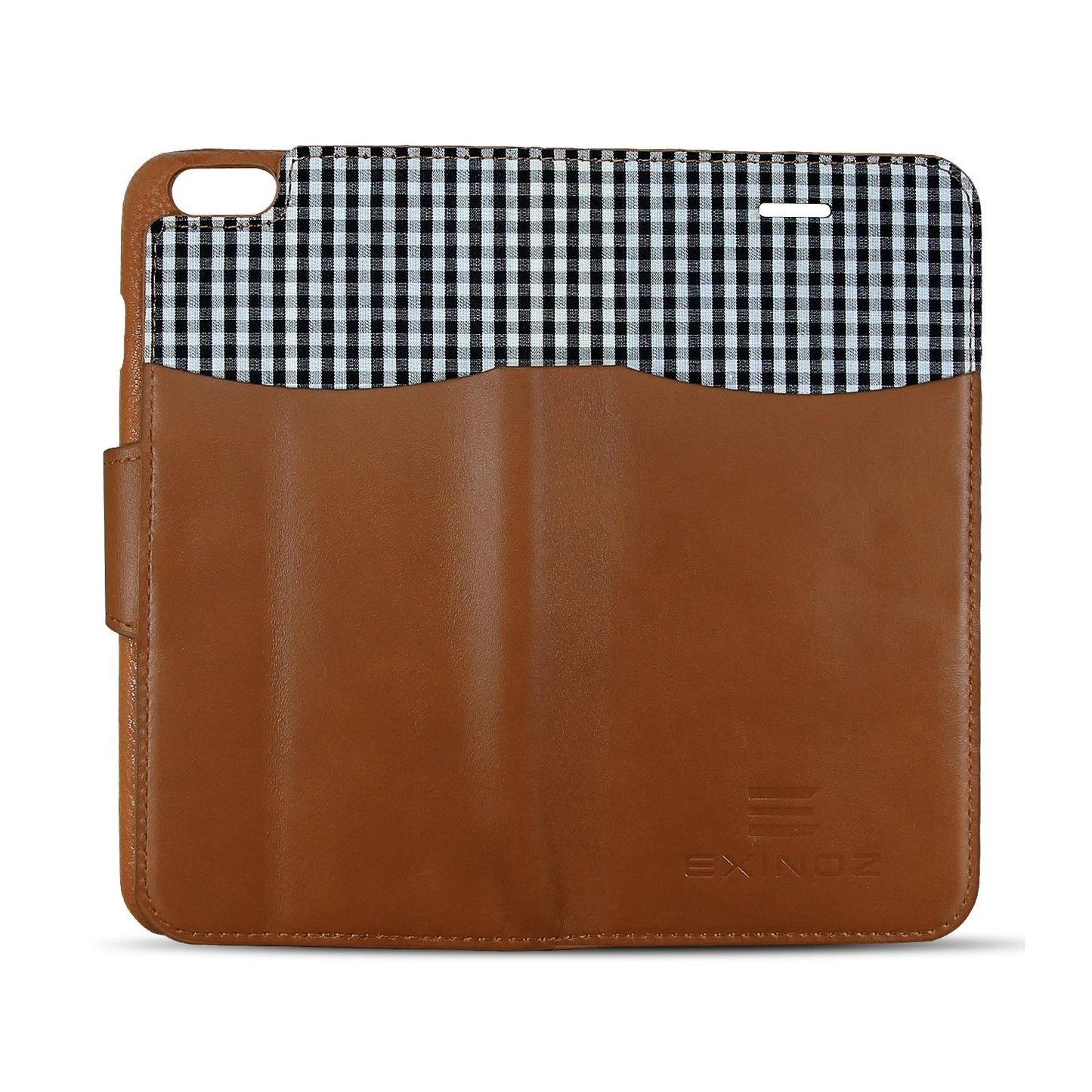 iPhone 6 / iPhone 6S Leather Wallet Case [BROWN] - Exinoz