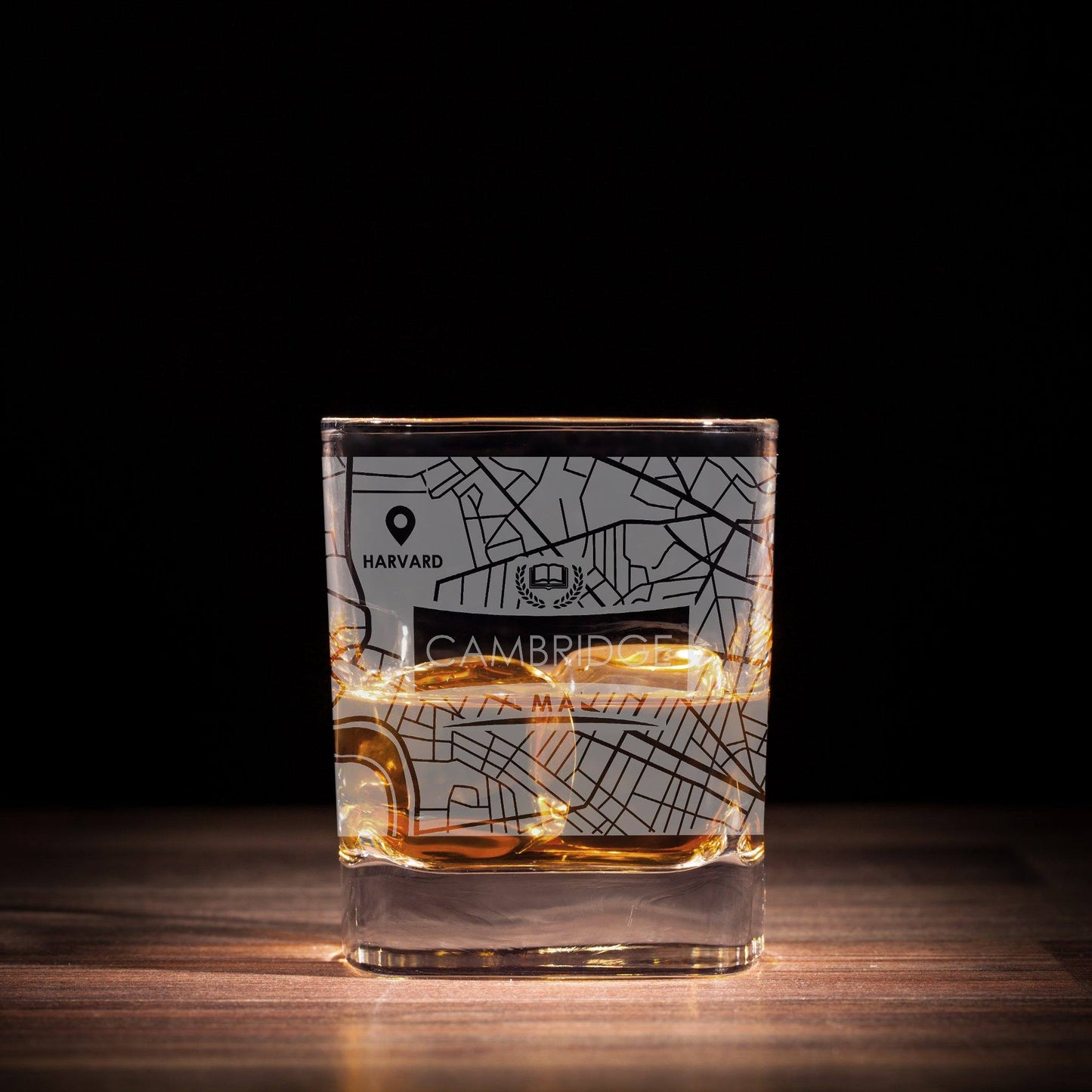 ETCHED CITY MAP GLASSES ( Set of Two ) - Exinoz