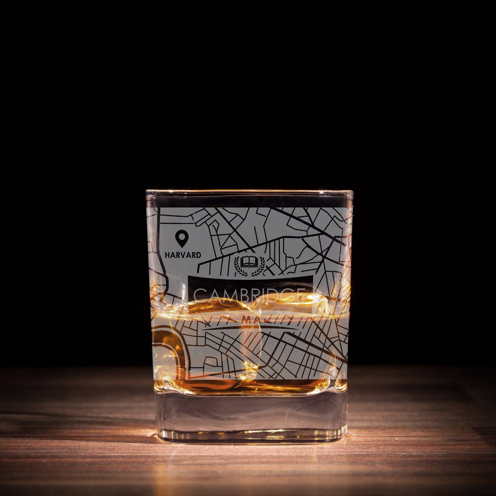 ETCHED CITY MAP GLASSES ( Set of Two ) - Exinoz