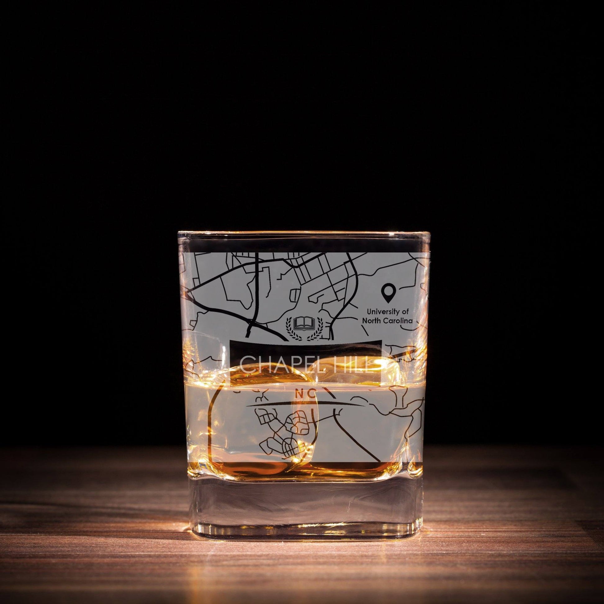 ETCHED CITY MAP GLASSES ( Set of Two ) - Exinoz