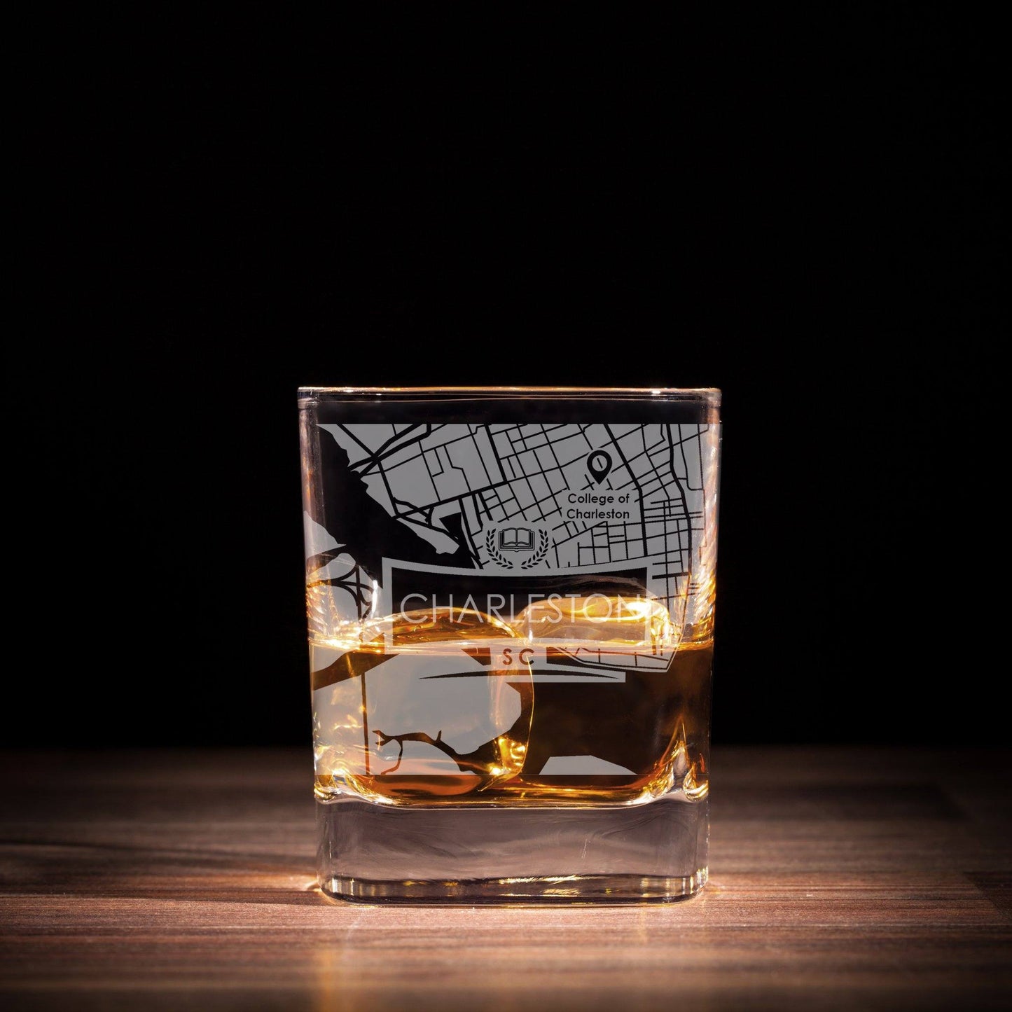 ETCHED CITY MAP GLASSES ( Set of Two ) - Exinoz