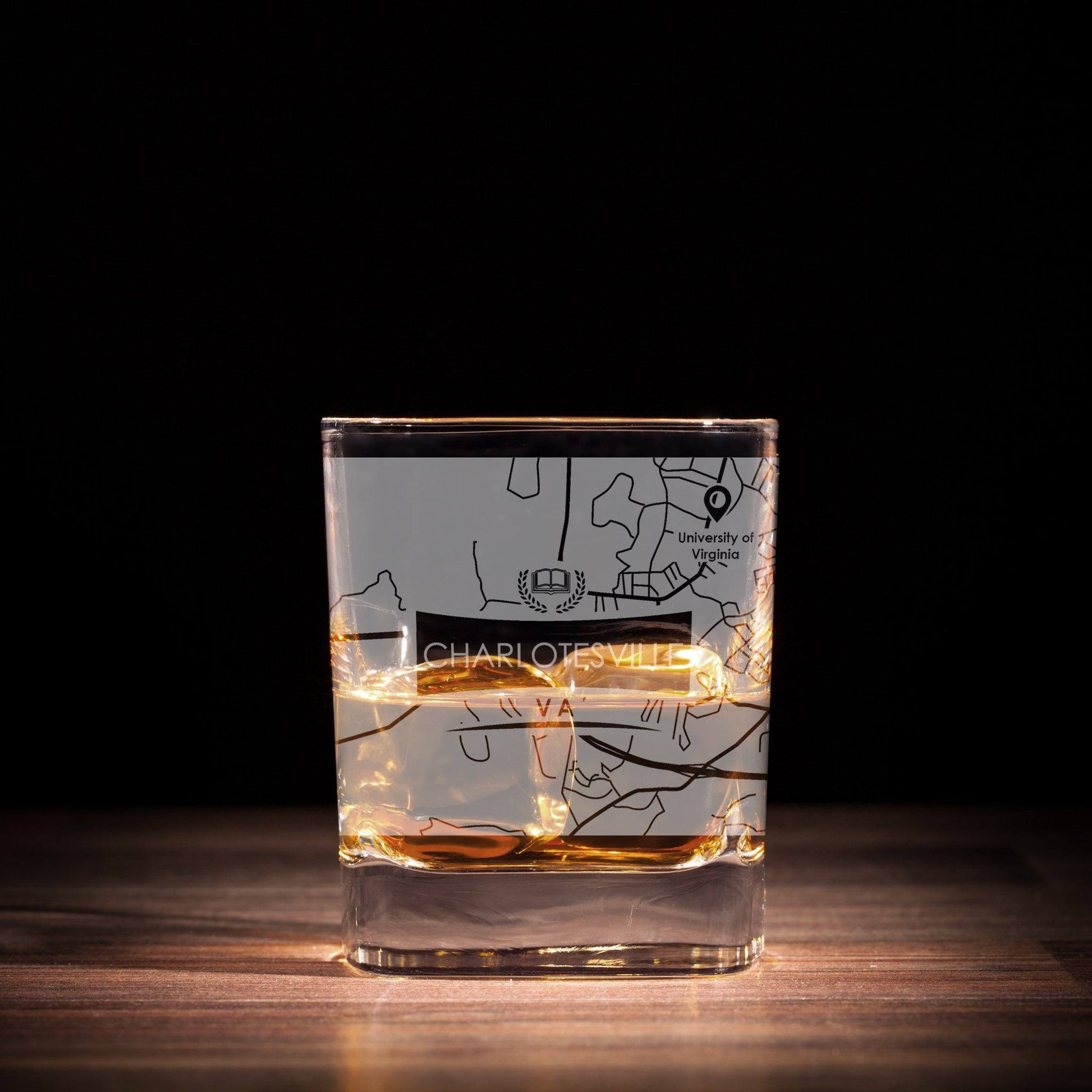 ETCHED CITY MAP GLASSES ( Set of Two ) - Exinoz