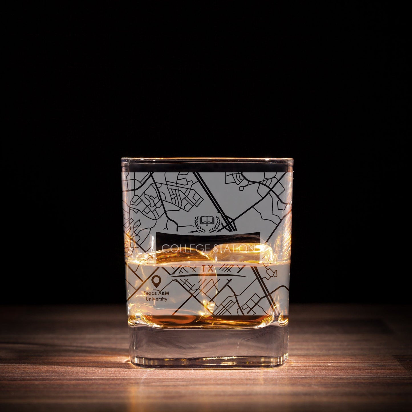 ETCHED CITY MAP GLASSES ( Set of Two ) - Exinoz