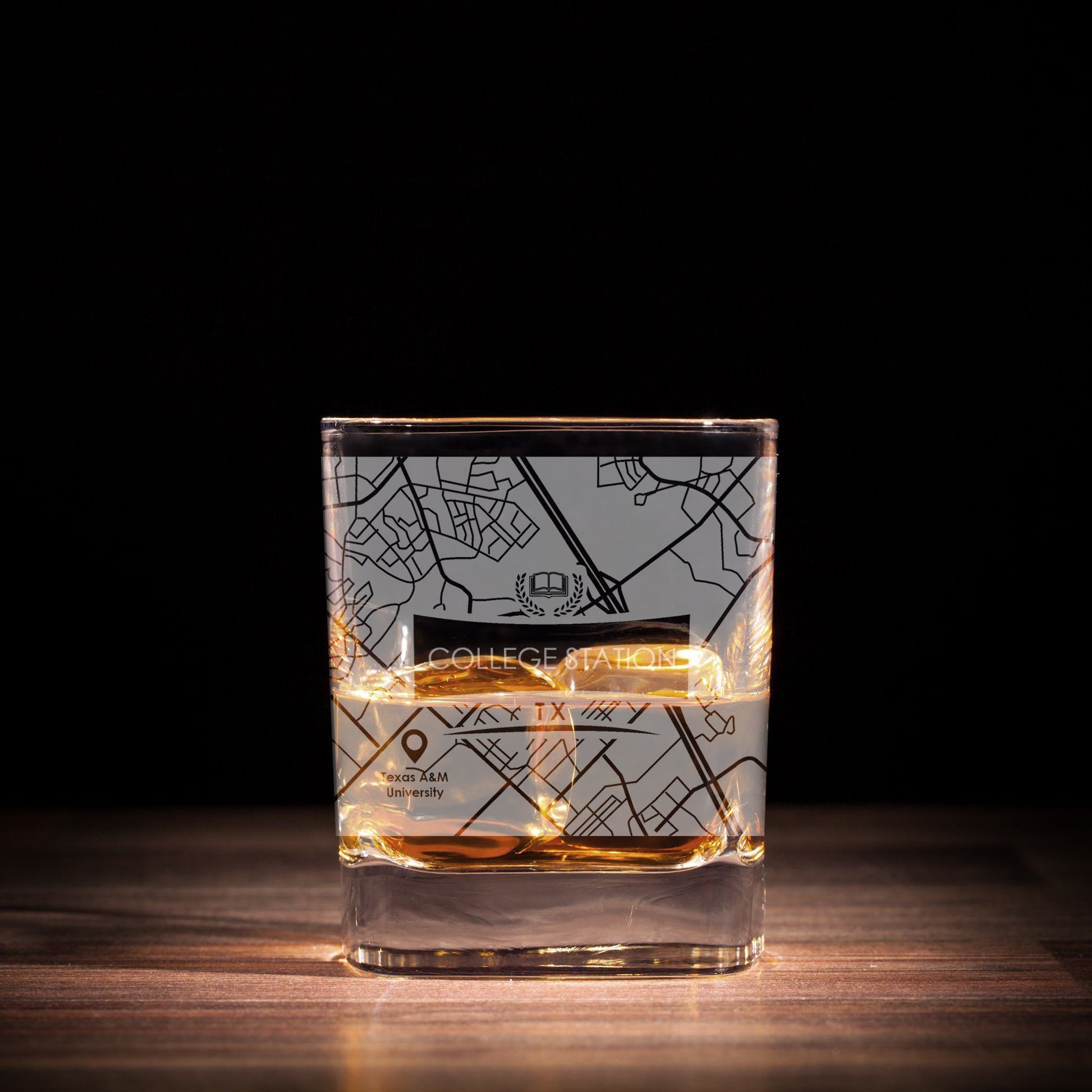 ETCHED CITY MAP GLASSES ( Set of Two ) - Exinoz