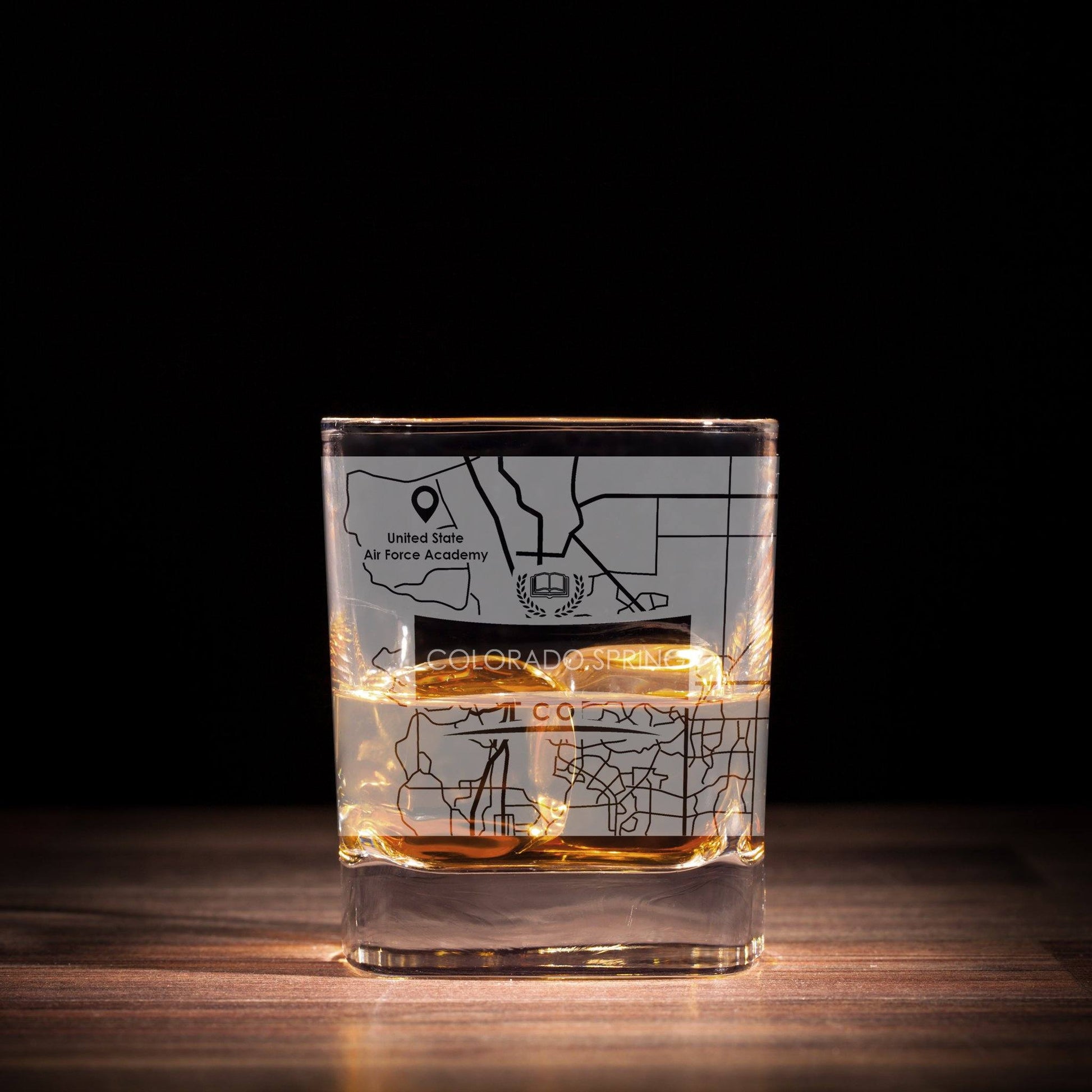 ETCHED CITY MAP GLASSES ( Set of Two ) - Exinoz