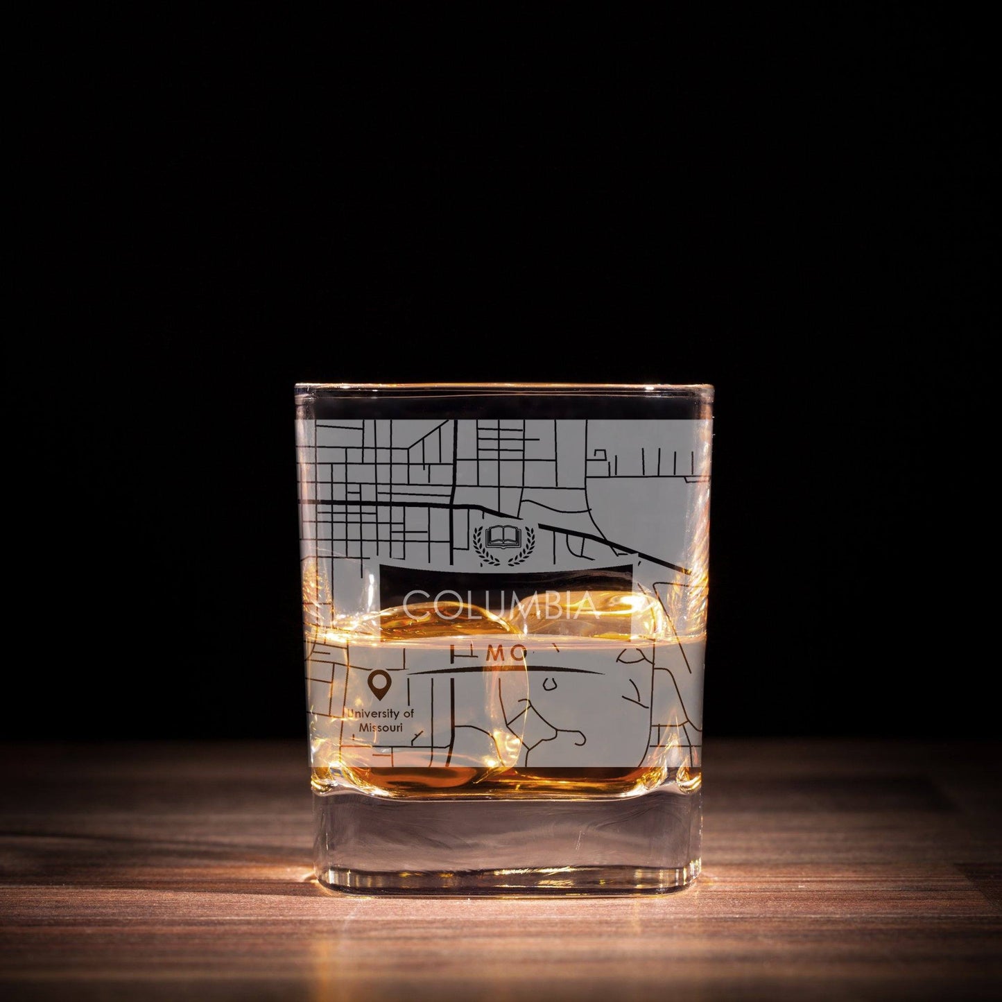 ETCHED CITY MAP GLASSES ( Set of Two ) - Exinoz