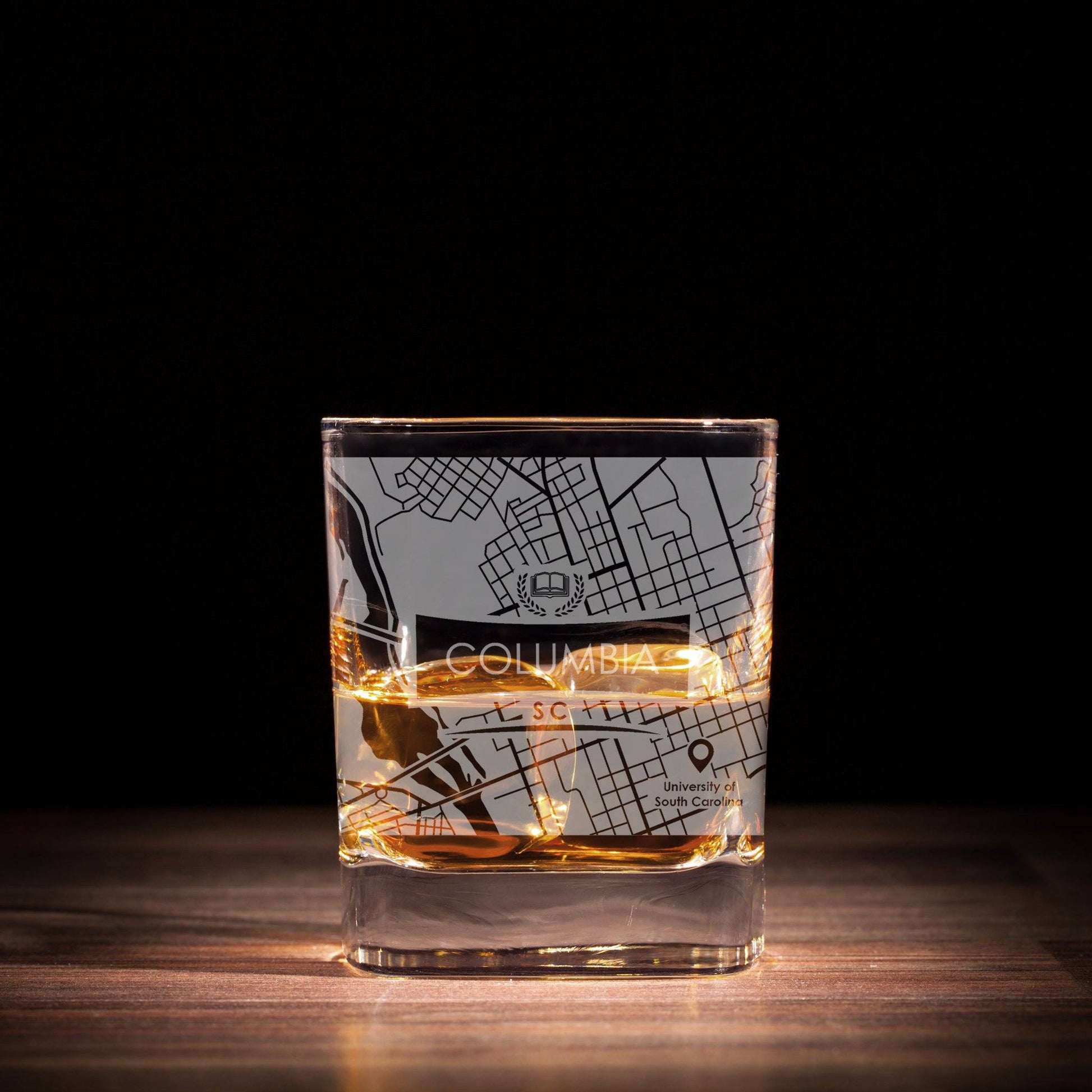 ETCHED CITY MAP GLASSES ( Set of Two ) - Exinoz