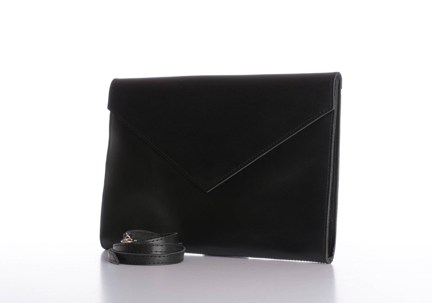 Leather Envelope Clutch Bag - Exinoz