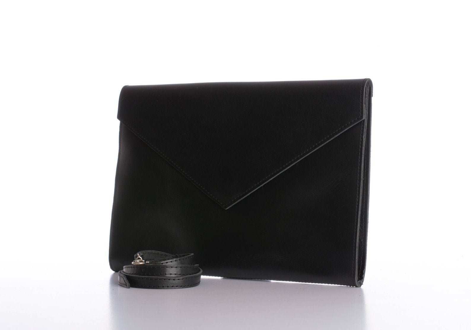 Leather Envelope Clutch Bag - Exinoz