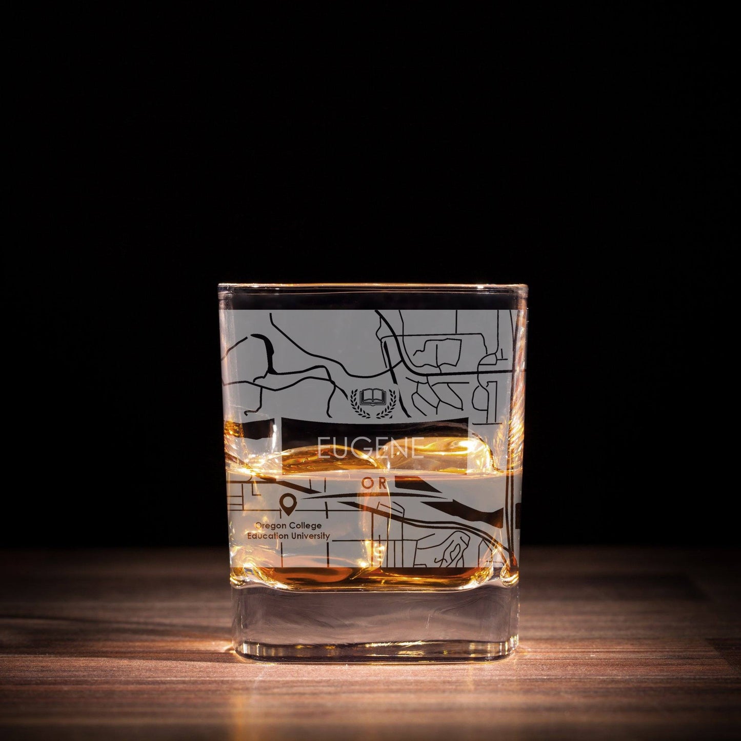 ETCHED CITY MAP GLASSES ( Set of Two ) - Exinoz