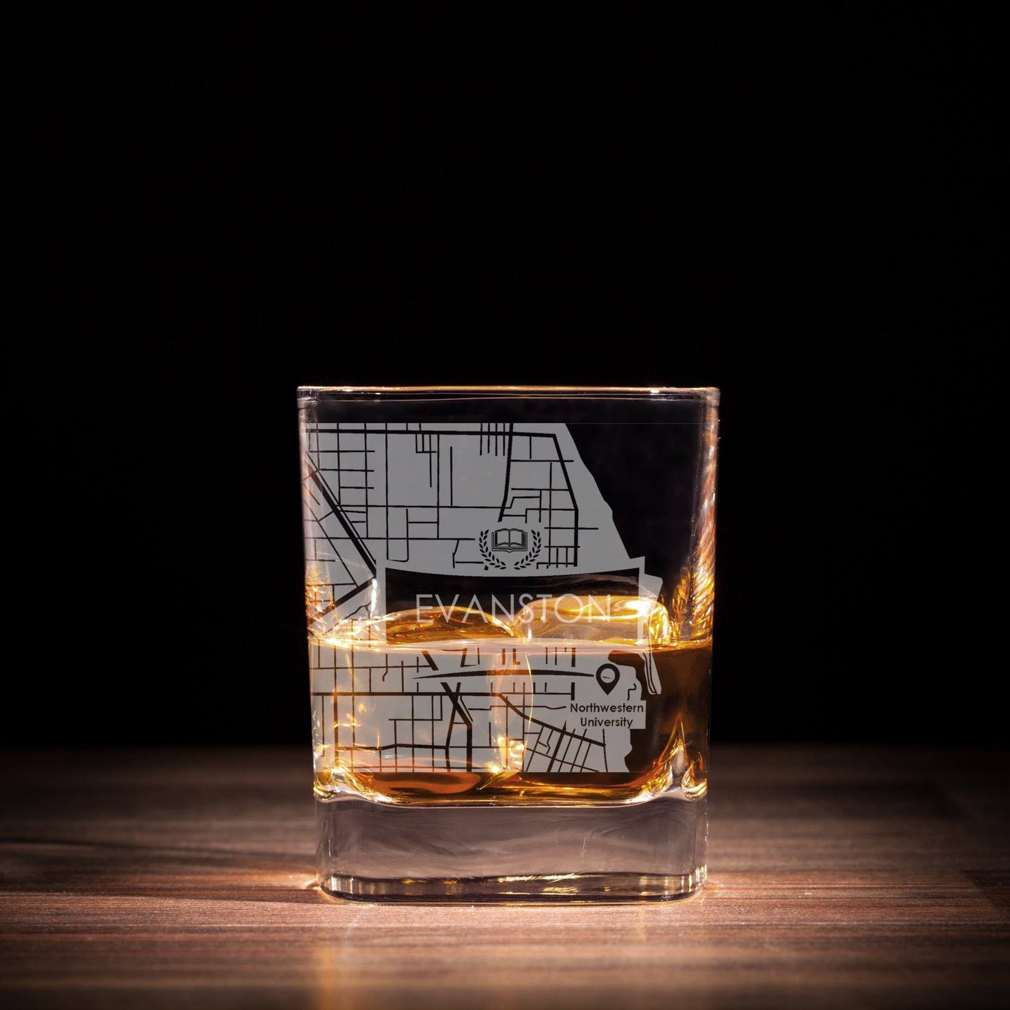 ETCHED CITY MAP GLASSES ( Set of Two ) - Exinoz