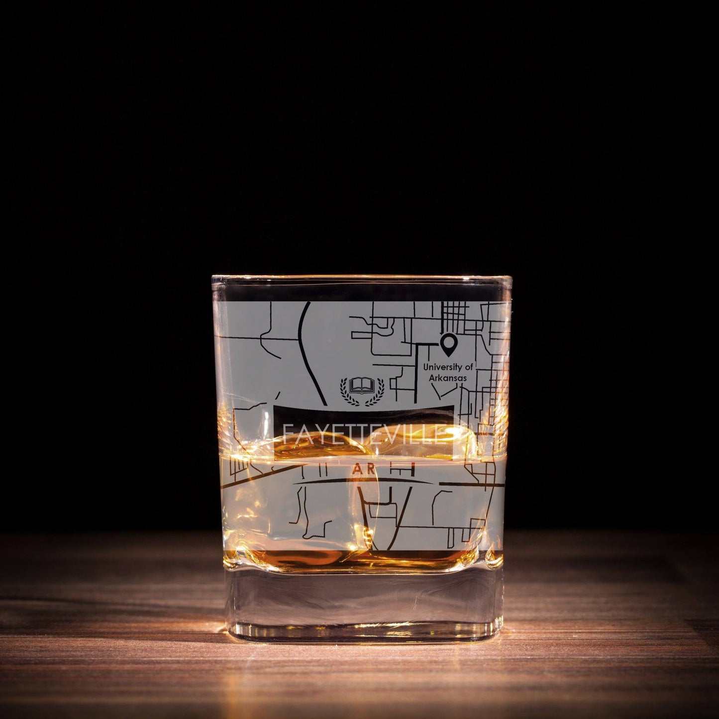 ETCHED CITY MAP GLASSES ( Set of Two ) - Exinoz