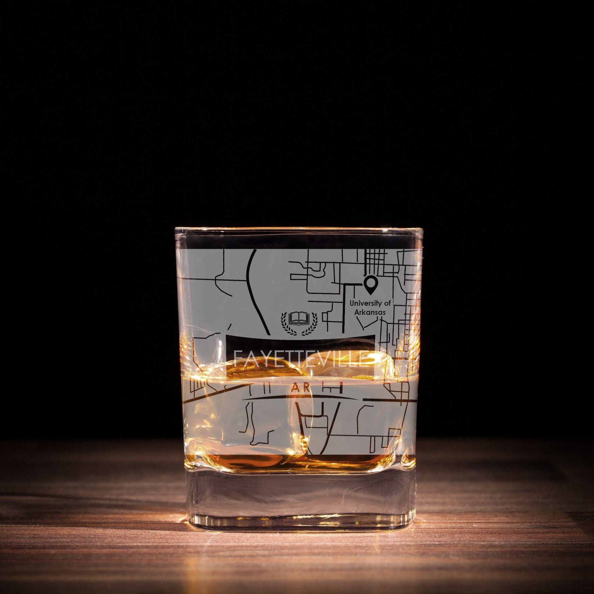 ETCHED CITY MAP GLASSES ( Set of Two ) - Exinoz