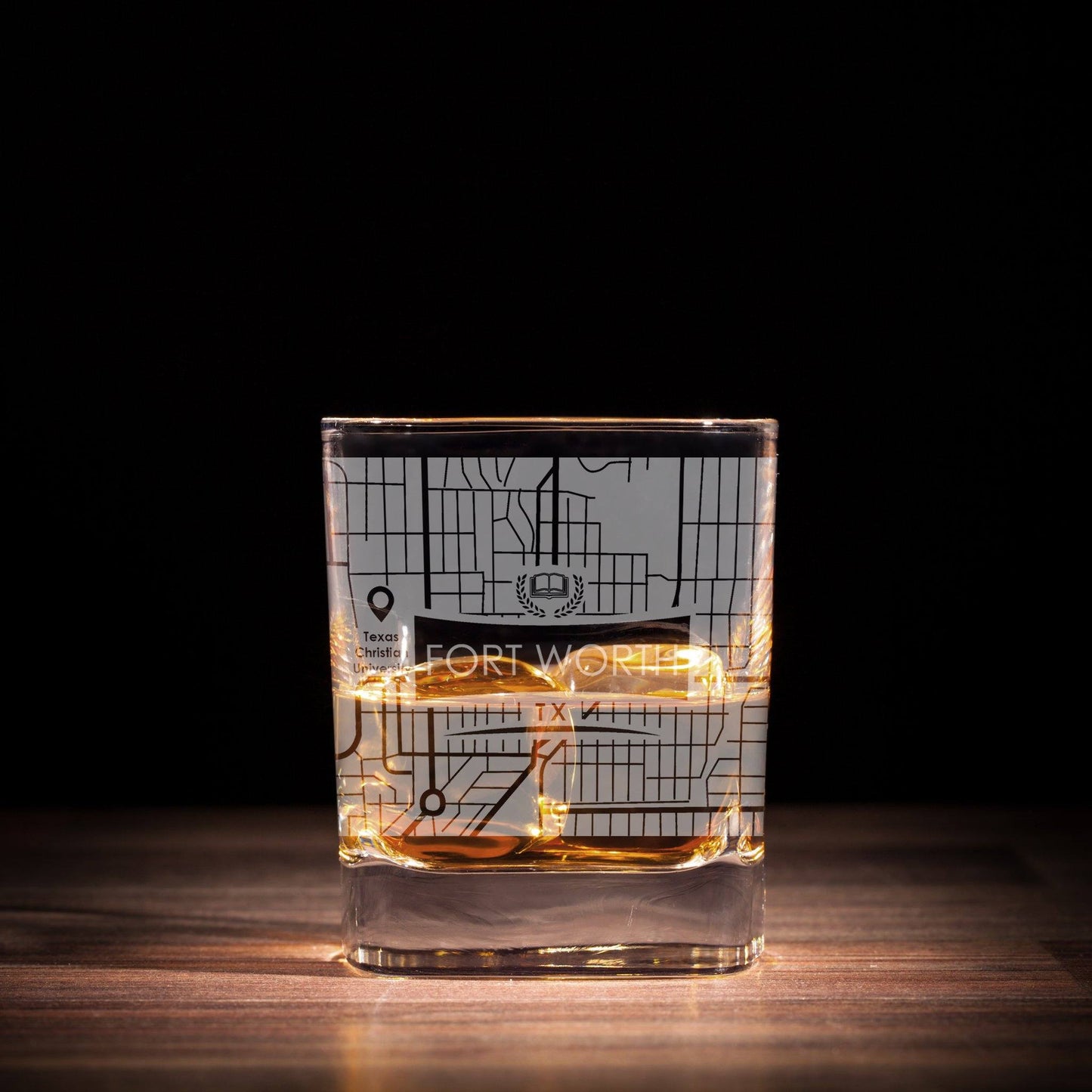 ETCHED CITY MAP GLASSES ( Set of Two ) - Exinoz