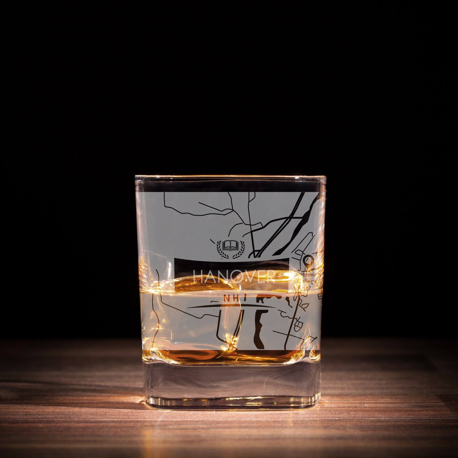ETCHED CITY MAP GLASSES ( Set of Two ) - Exinoz