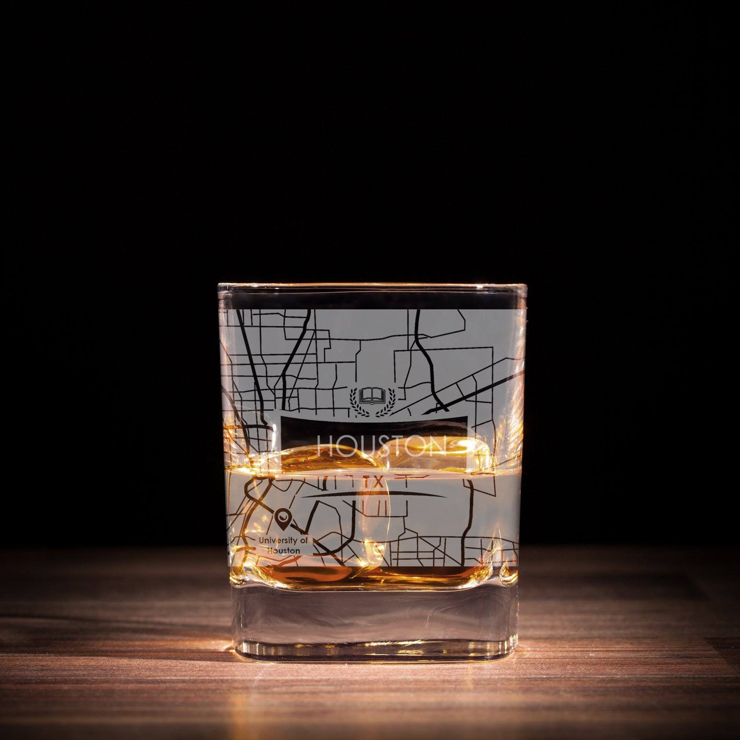ETCHED CITY MAP GLASSES ( Set of Two ) - Exinoz