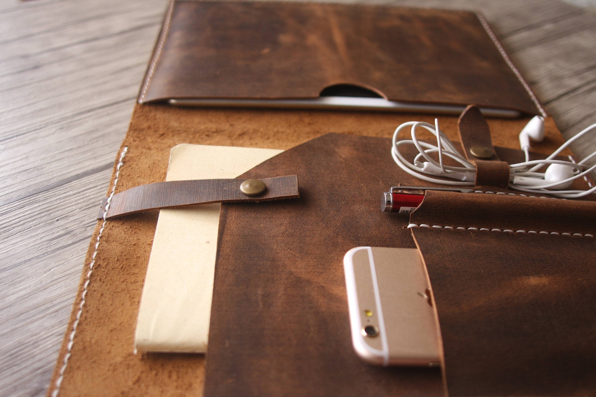 Genuine Leather Laptop & MacBook Sleeve Case - Exinoz