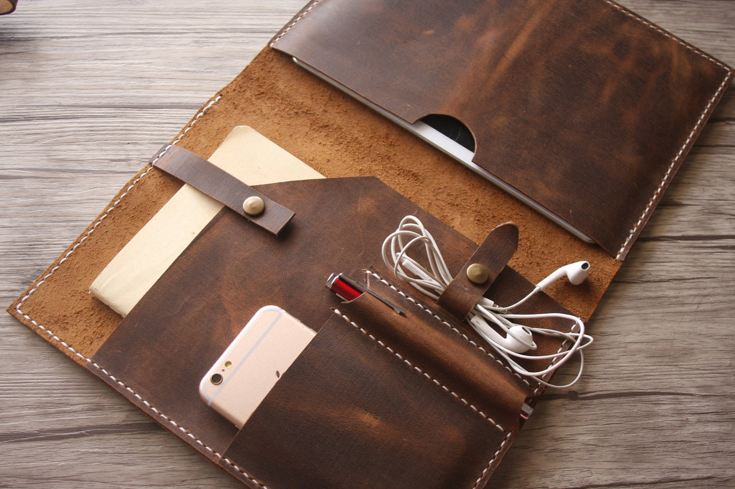 Genuine Leather Laptop & MacBook Sleeve Case - Exinoz