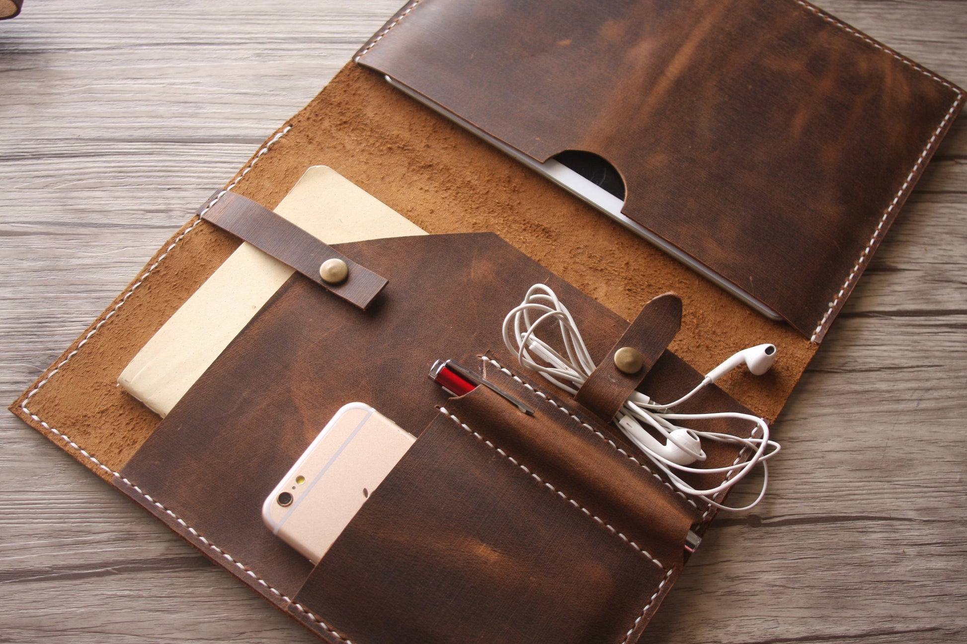 Genuine Leather Laptop & MacBook Sleeve Case - Exinoz