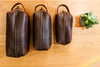 Customisable Handmade Genuine Leather Toiletry Bag - Exinoz