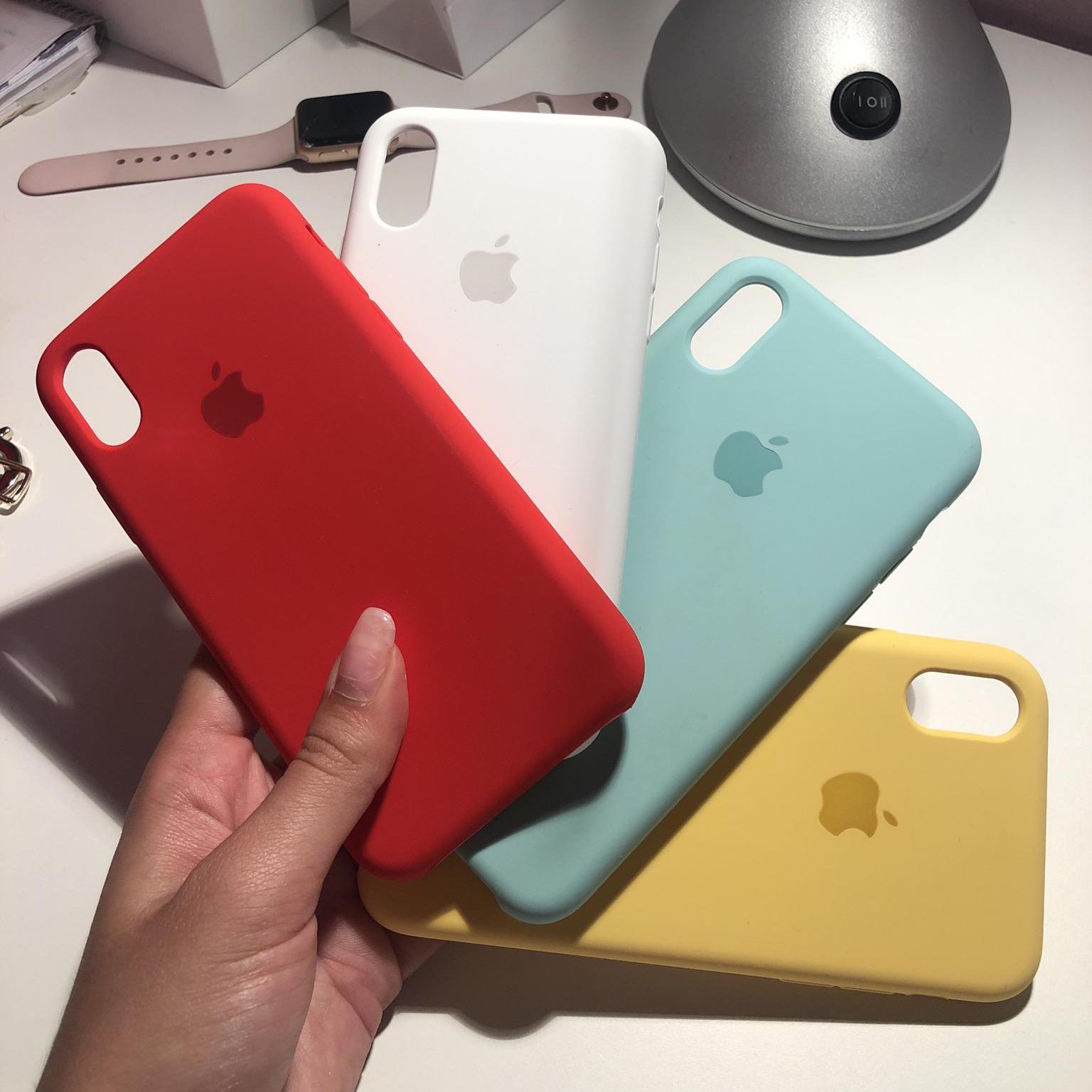 Original Apple Silicone Case For iPhone 5 to XS Max - Exinoz