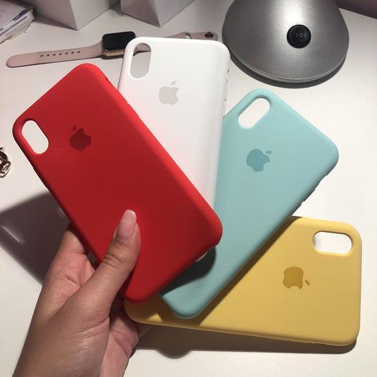 Original Apple Silicone Case For iPhone 5 to XS Max - Exinoz