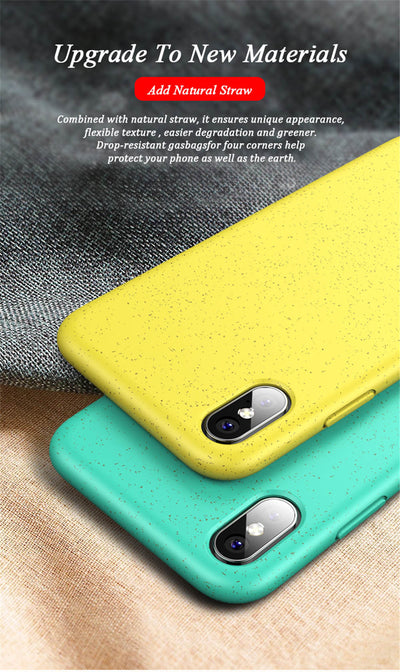 Biodegradable iPhone Case 6 6s 7 8 Plus X XR XS Max - Exinoz