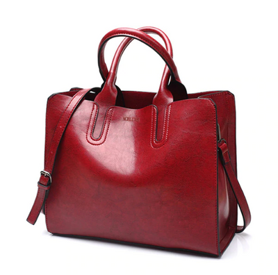 Women's Leather Casual  Handbag Large