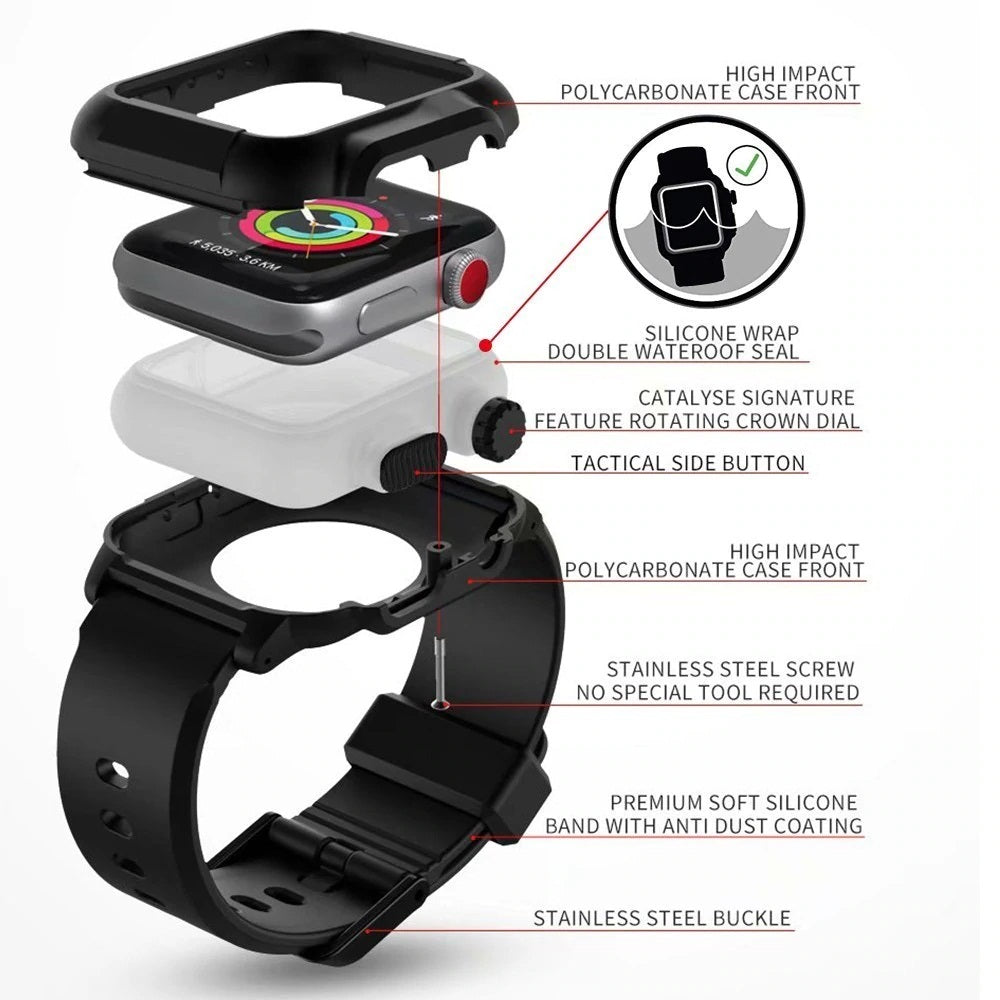 iWatch Band and Waterproof Case For Apple Watch 44mm | 42mm | 40mm - Exinoz