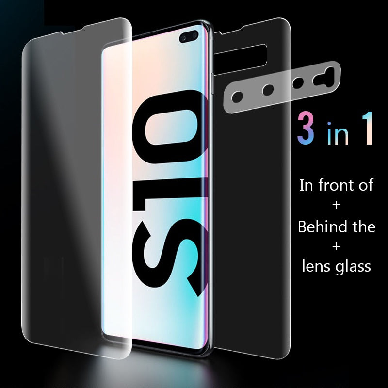 Exinoz 9D Full Cover Screen Protector Set For Samsung Galaxy S10 S10E S10 Plus - Exinoz