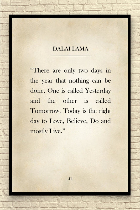 Dalai Lama Quote Custom Art Print - Exinoz